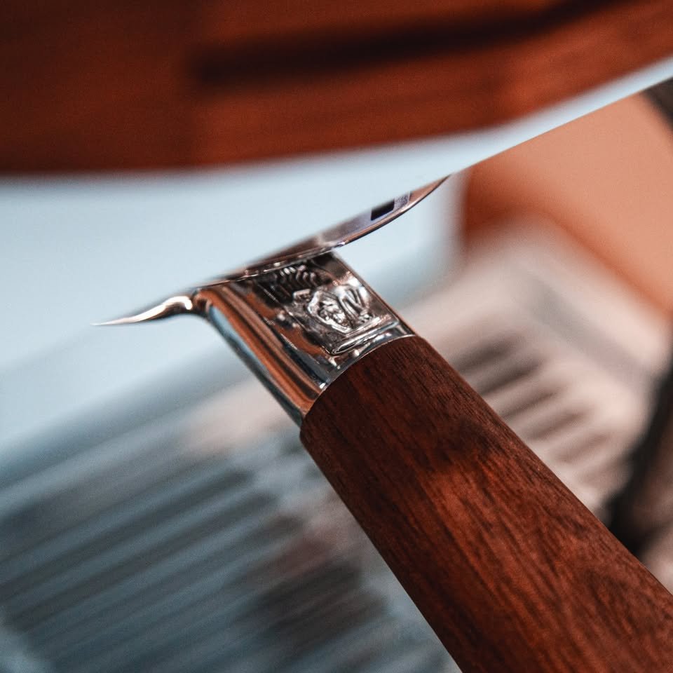 2026 Custom La Marzocco Linea Mini R - Light Blue with Walnut Accents - Image 8