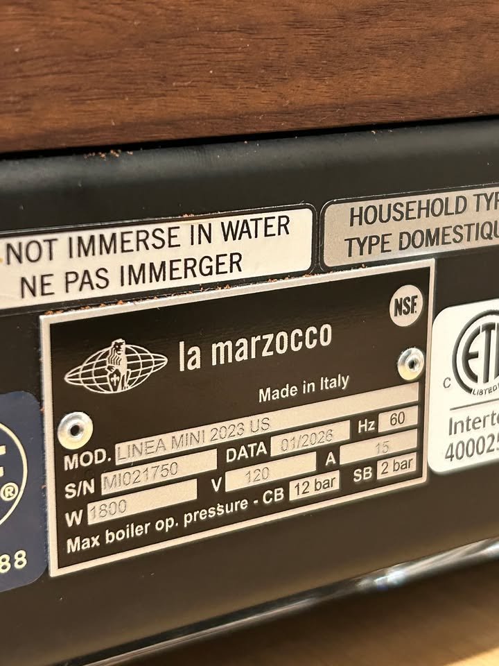 2026 Custom La Marzocco Linea Mini R - Light Blue with Walnut Accents - Image 9